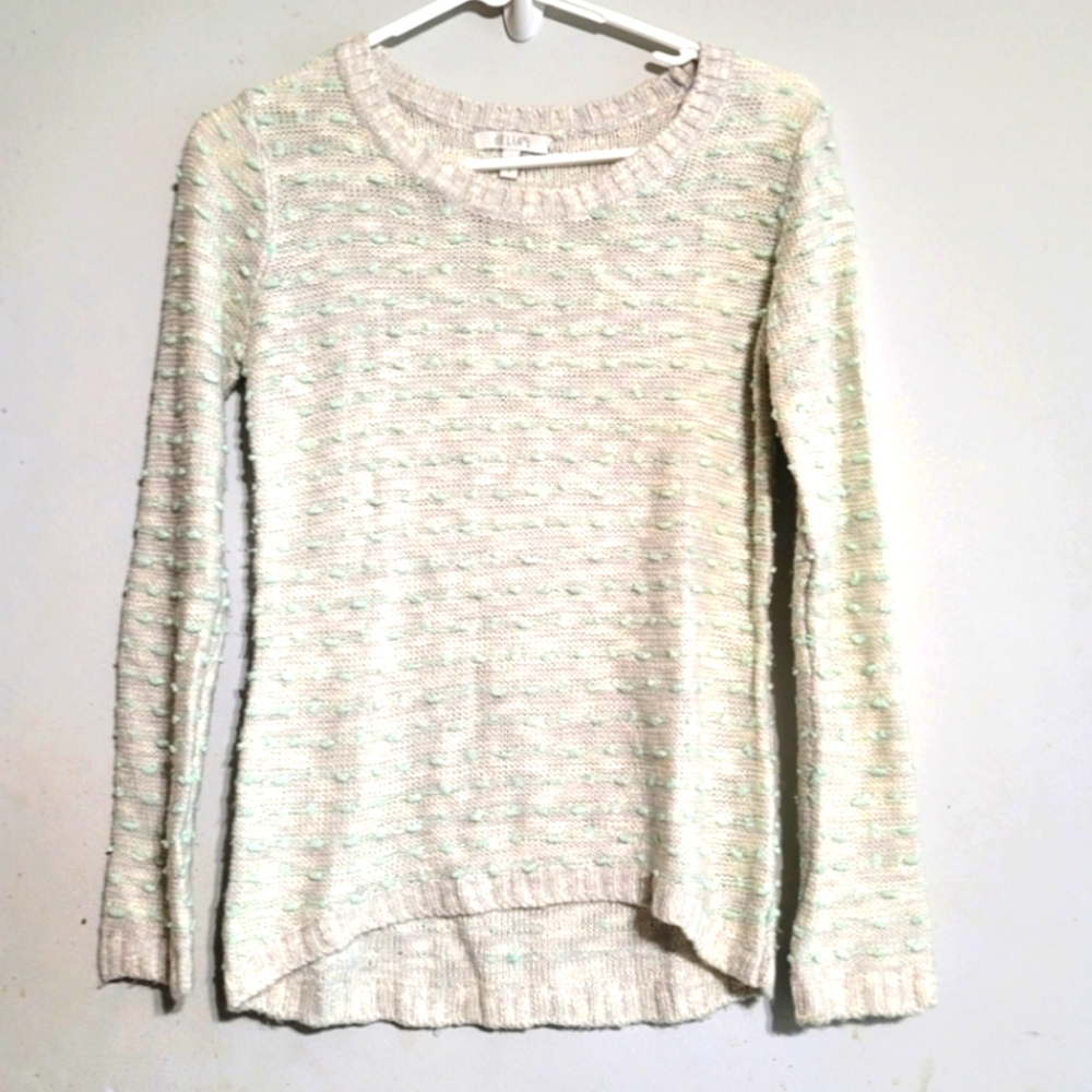dELiA*s Cream Textured‎ Knit Sweater